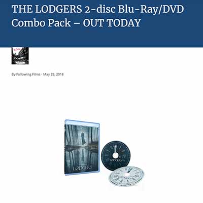 THE LODGERS 2-disc Blu-Ray/DVD Combo Pack – OUT TODAY
